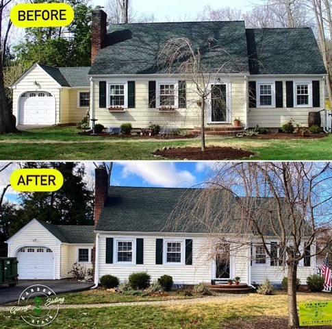 Before And After Ashpalt Shingle Replacement