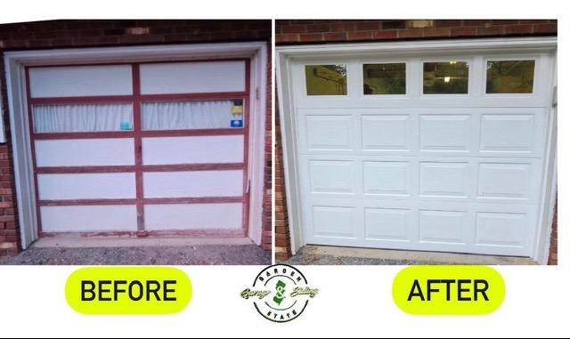 Before And After Exterior Garage Door Project
