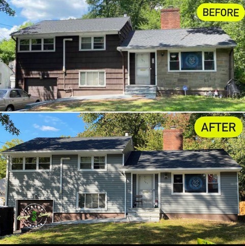 Before And After Exterior Home Remodeling Project