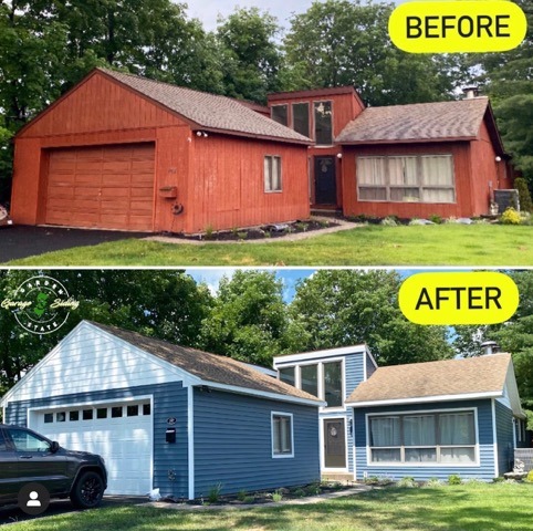 Before And After Exterior Home Siding Project