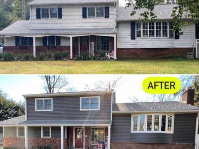 Before And After Exterior Siding Renovation