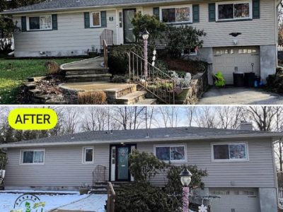 Before And After Exterior Siding Restoration