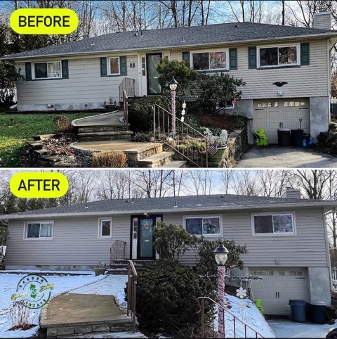 Before And After Exterior Siding Restoration