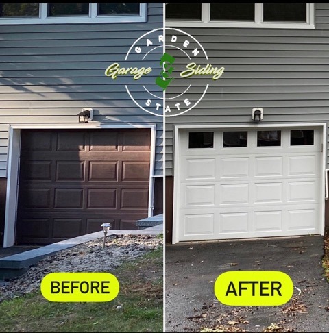 Before And After Garage Door Reinforcement