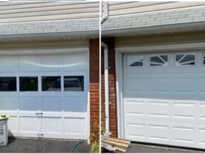 Before And After Garage Entry Door To House Project