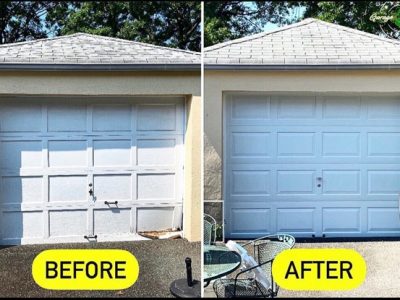 Before And After Garage Side Entry Door