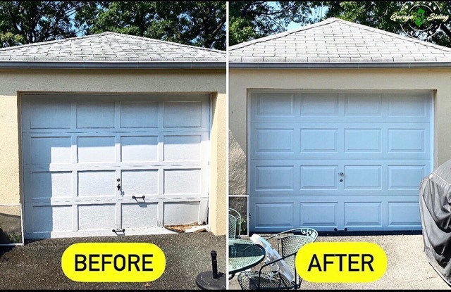 Before And After Garage Side Entry Door