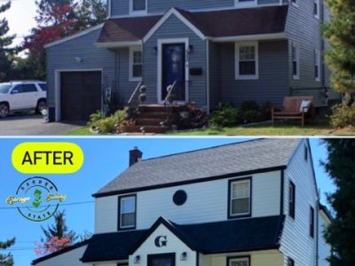 Before And After Home Siding Repair Project