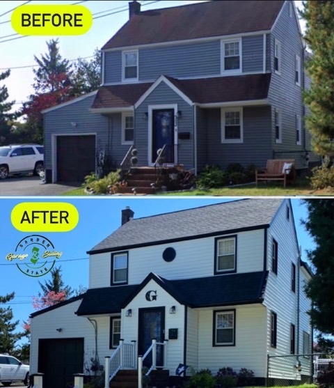 Before And After Home Siding Repair Project