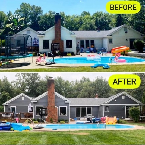 Before And After House Siding Remodeling Project