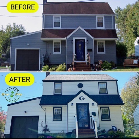 Before And After House Siding Repair Project