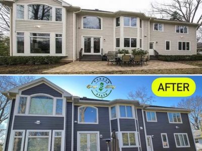 Before And After Modern Siding Remodeling