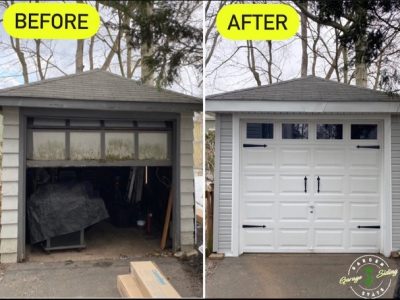 Before And After New Garage Door Installation Project