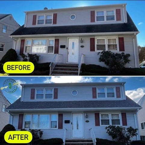 Before And After New Roof Replacement