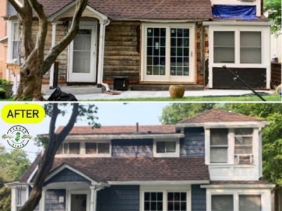 Before And After New Siding Installation