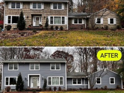 Before And After Redoing House Siding