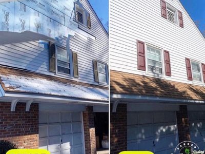 Before And After Repair Exterior Siding Project
