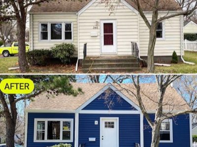 Before And After Replace House Siding Project