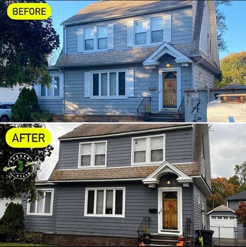 Before And After Replace Siding On House