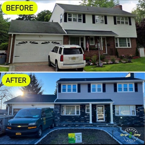 Before And After Replacing Vinyl Siding