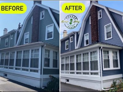 Before And After Residential Siding Construction