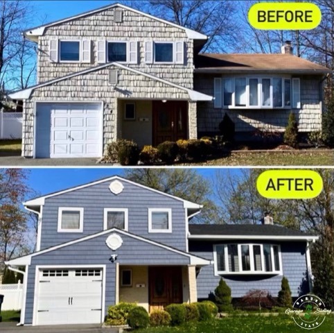 Before And After Residential Siding Replacements