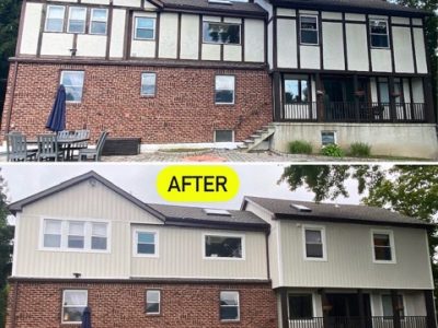 Before And After Residing A House