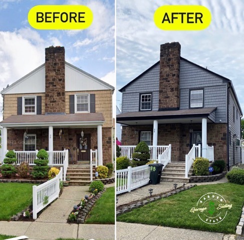 Before And After Shake Siding Renovation
