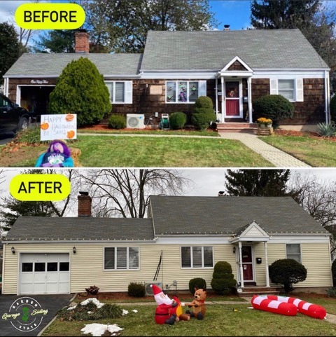 Before And After Siding Installation Service Project