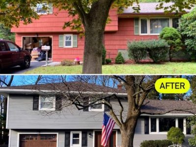 Before And After Siding Replacement Service Project