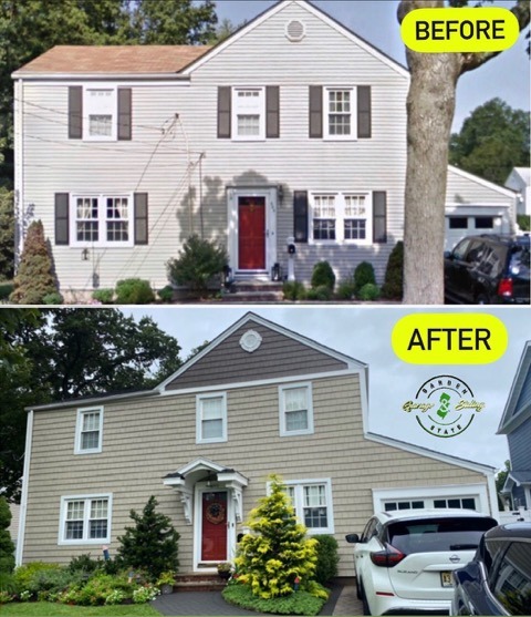 Before And After Siding Restoration