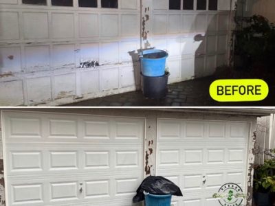 Before And After Vinyl Garage Door Replacement