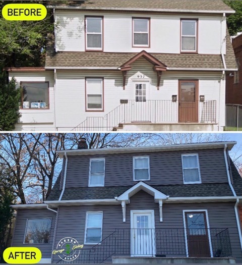 Before And After Vinyl Siding Installation Project