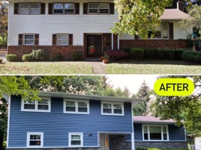 Before And After Vinyl Siding Renovation