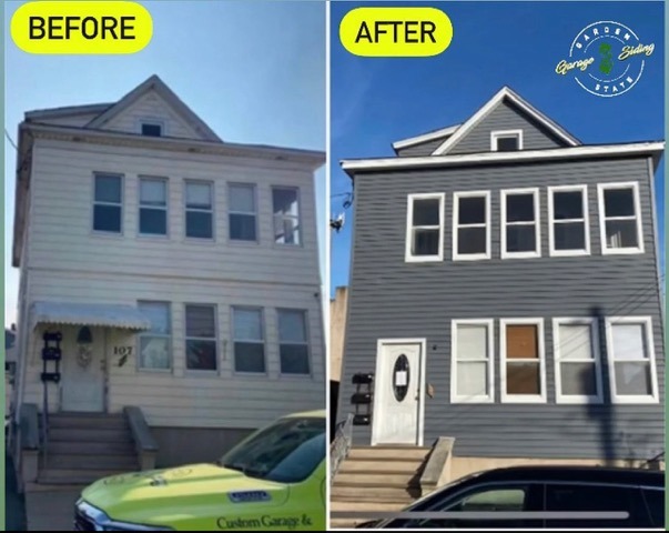 Before And After Vinyl Siding Replacement Project