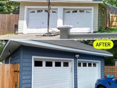 Before And After White Garage Doors